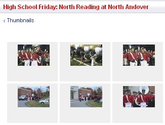 Check out these nice pictures from Fox 25 - as they featured the North Andover Band and Football team at Friday nights game vs North Reading